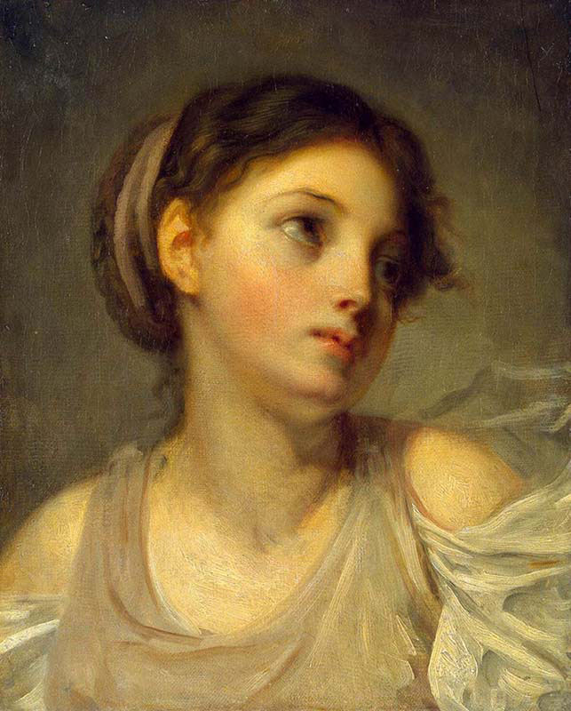 Girl in a Lilac Tunic